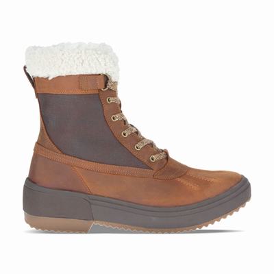 Merrell Haven Mid Lace Polar Waterproof Vinterskor Dam Bruna (SE571069)